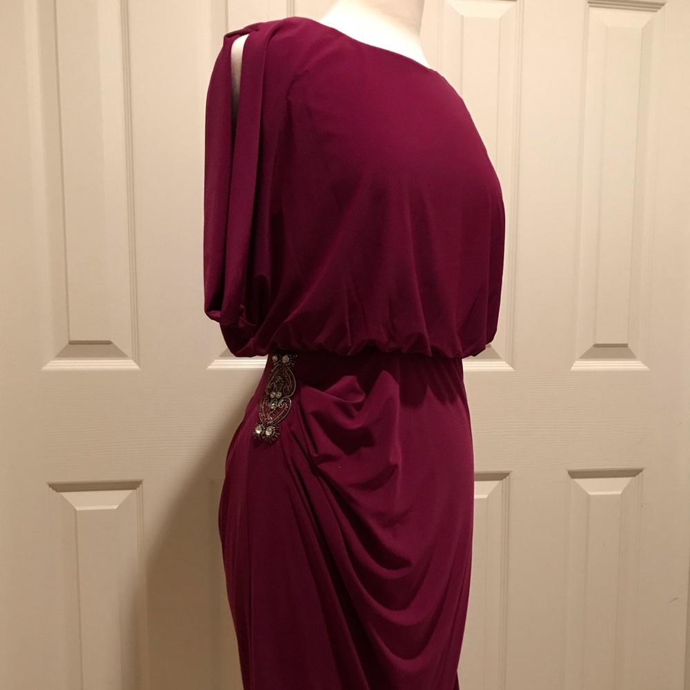 COPY - Eliza J magenta/purple cocktail dress